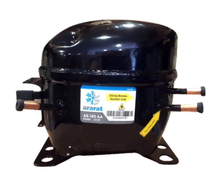 ARARAT 1/4 HP LBP COMPRESSOR WITH R600A REF. (SUCTION PIPE ON THE RIGHT)