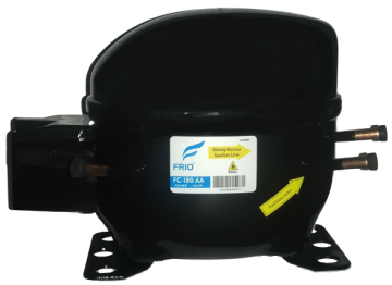 FRIO 1/4 HP COMPRESSOR FOR HOUSEHOLD APPLICATIONS AND R600A (SUCTION PIPE ON THE RIGHT)