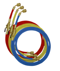 90 CM R-410A REFRIGERANT CHARGING HOSE SET WITH VALVE