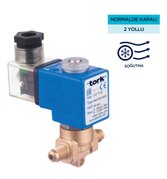 1/4'' RAKORLU 2,5 MM ORIFISLI DİREKT TIP SOLENOID VANA 220V