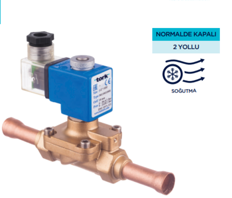 5/8'' SOLDER TYPE SOLENOID VALVE WITH 12,5 MM ORIFICE 220V